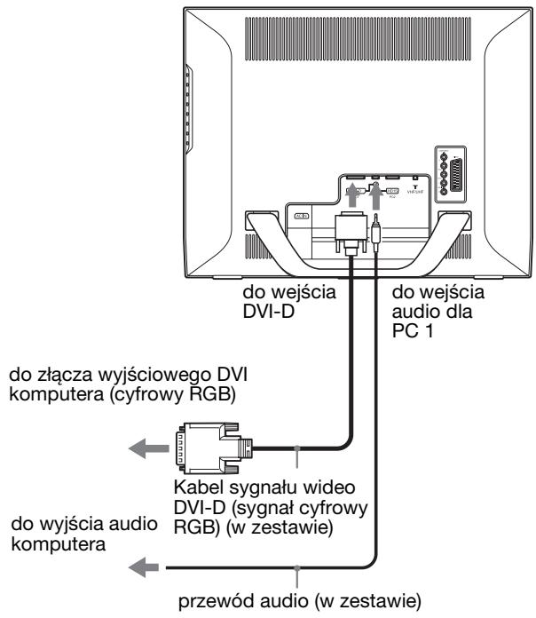 SONY MFM-HT205 - ■ Podłączanie komputera przy użycia złącza PC 1 - 1