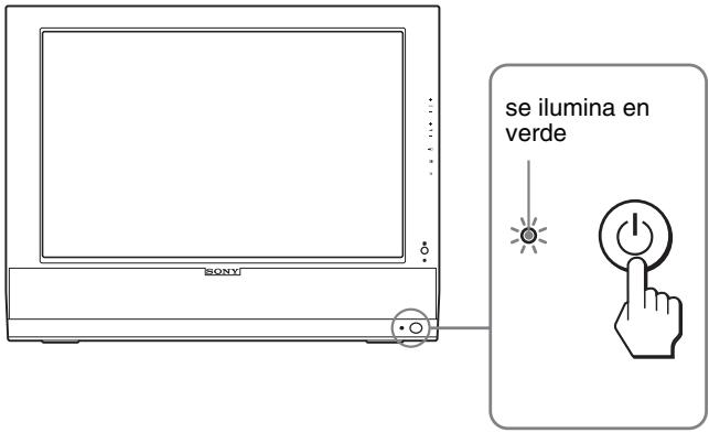 SONY MFM-HT205 - Pulse el interruptor ⏻ (alimentación) situado en la parte frontal de la pantalla. - 1