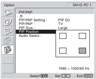 SONY MFM-HT205 - Posługując się przyciskami ↑/↓ wybierz (Option) i naciśnij przycisk OK. - 1