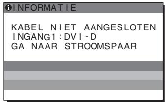 SONY SDM-S95AR - Als "KABEL NIET AANGESLOTEN" op het scherm verschijnt - 1