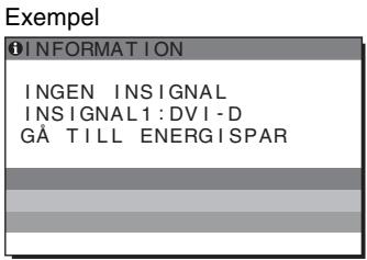 SONY SDM-S95AR - Om "INGEN INSIGNAL" visas på skärmen - 1