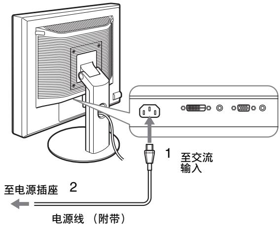 SONY SDM-S95AR - 步骤 4: 连接电源线 - 1