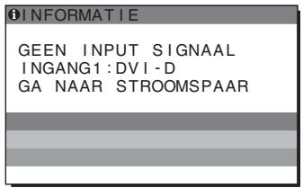SONY SDM-S95AR - Als "GEEN INPUT SIGNAL" op het scherm verschijnt - 1