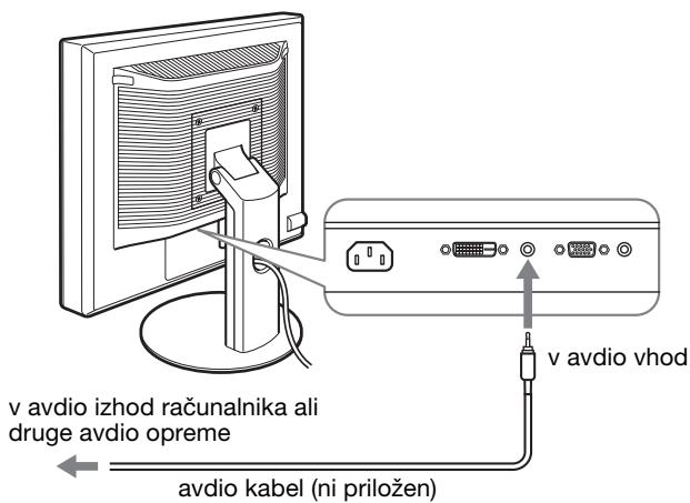 SONY SDM-S95AR - Namestitev 3: Priključite avdio kable - 1