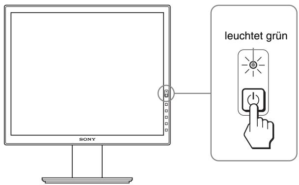SONY SDM-S95AR - Drücken Sie den Netzschalter vorne rechts am Bildschirm. - 1