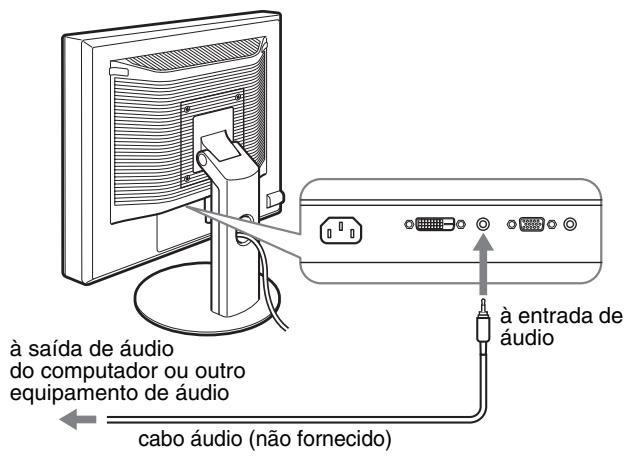 SONY SDM-S95AR - Configuração 3:Ligar os cabos de audio - 1