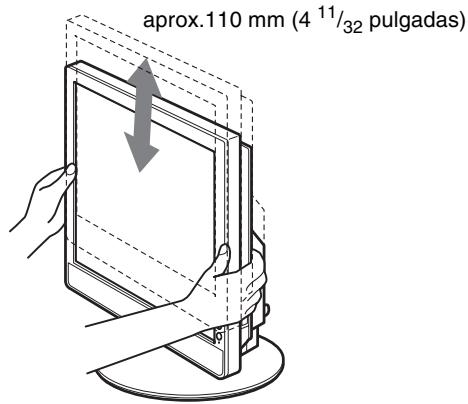 SONY SDM-S95AR - Configuración 7: Ajuste de la inclínación y la alta - 3