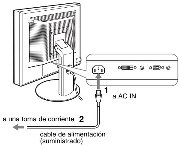 SONY SDM-S95AR - Configuración 4: Conexión del cable de alimentación - 1