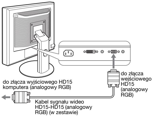 SONY SDM-S95AR - Podłuczanie komputera wyposzazonego w złącze wyjsciowe HD15 (analogowy RGB) - 1