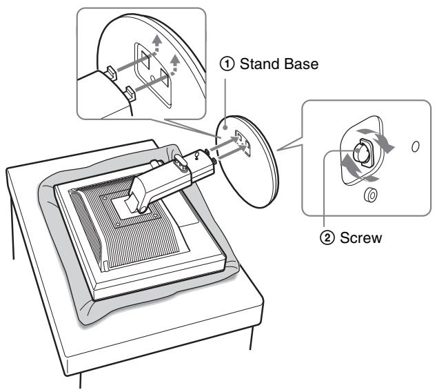 SONY SDM-S95AR - Take the display out from the carton and then place the frame of the laid display along the edge of the desk. - 2