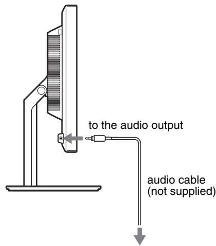 SONY SDM-S95AR - Setup 3: Connect the audio cords - 2