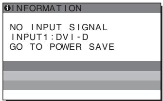 SONY SDM-S95AR - Če se na zaslonu pojaví »NO INPUT SIGNAL« - 1