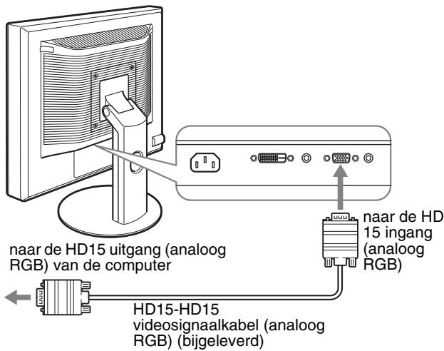 SONY SDM-S95AR - Een computer aansluiten die is voorzien van een HD15 uitgang (analoog RGB) - 1
