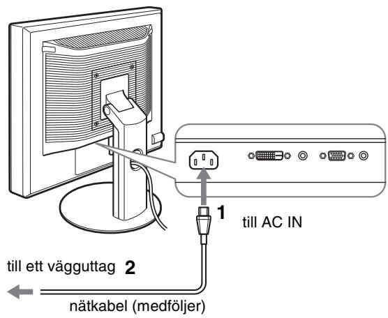 SONY SDM-S95AR - Installation 4: Ansluta nätkabeln - 1
