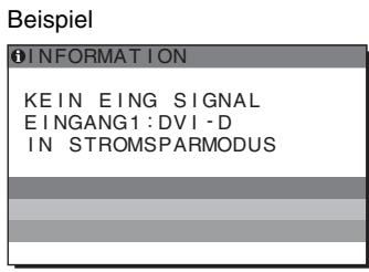 SONY SDM-S95AR - Wenn „KEIN EING SIGNAL“ auf dem Bildschirm entscheidt - 1