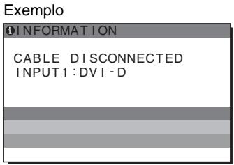 SONY SDM-S95AR - Se “CABLE DISCONNECTED ” surgir no ecra - 1