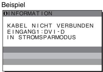 SONY SDM-S95AR - Wenn „KABEL NICT VERBUNDEN“ auf dem Bildschirm erscheint - 1