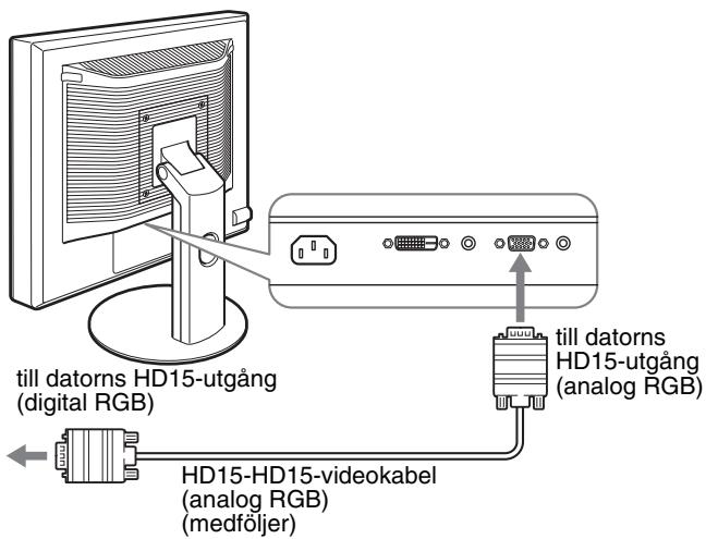 SONY SDM-S95AR - ■ Anslut en dato som har en HD15-utgang (analog RGB) - 1