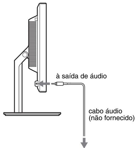SONY SDM-S95AR - Configuração 3:Ligar os cabos de audio - 2