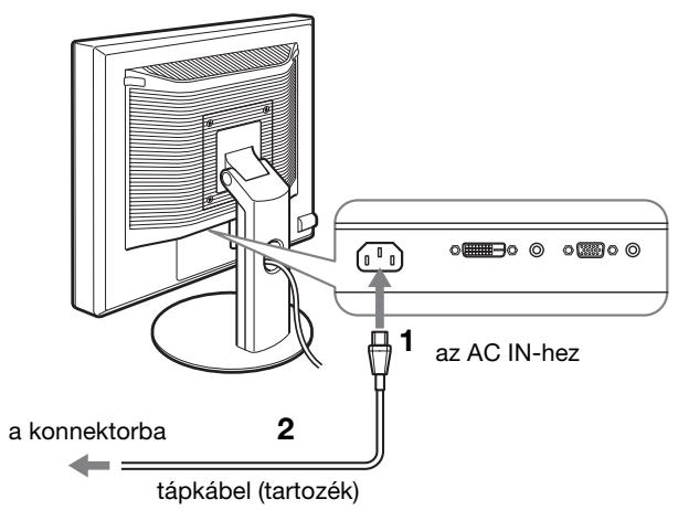 SONY SDM-S95AR - lépés: Csatlakoztassa a lápkábelt - 1