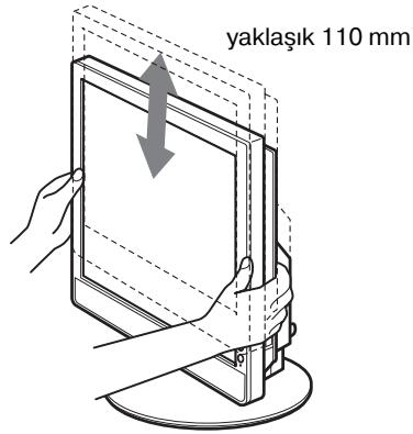 SONY SDM-S95AR - Kurulum 7: Yüksekkıngin ve eğimin ayarlanması - 3
