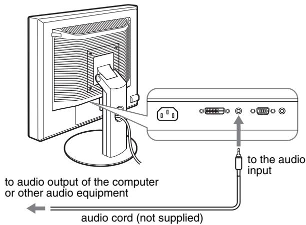 SONY SDM-S95AR - Setup 3: Connect the audio cords - 1