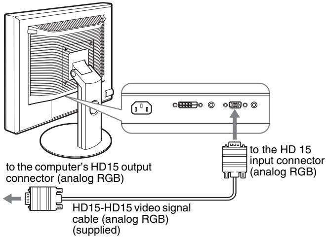 SONY SDM-S95AR - Connect a computer equipped with an HD15 output connector (analog RGB) - 1