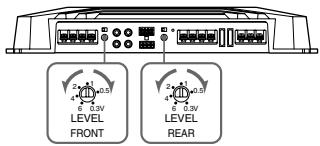 SONY XM-504Z - Control de ajuste de nivel - 1