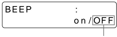SONY UP-51MD - Selecting Whether the Operation and Error Tones Sound - 5