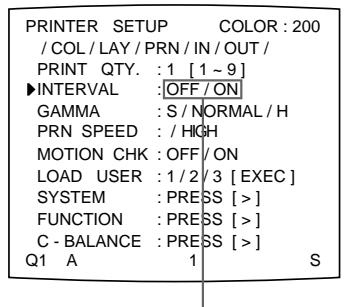 SONY UP-51MD - Sélection du mode d'enregistrement des images - 4