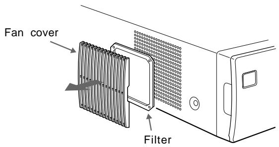 SONY UP-51MD - Cleaning the filter - 1