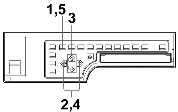 SONY UP-51MD - Pour sélectionner le mode de mémoire sur le menu - 1