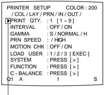 SONY UP-51MD - Einstellen der Druckmenge im Menu - 4