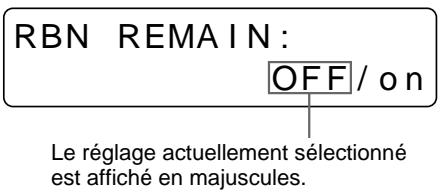 SONY UP-51MD - Appuyez sur la touche RIBBON REMAIN. - 2