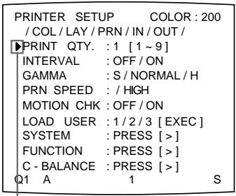 SONY UP-51MD - Définition du nombre de tirages dans le menu - 4