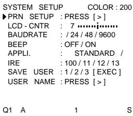 SONY UP-51MD - Organigramme de l'écran de menu - 8