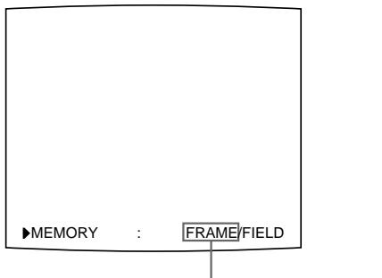 SONY UP-51MD - To select the memory mode using the MEMORY FRM/FLD button - 2