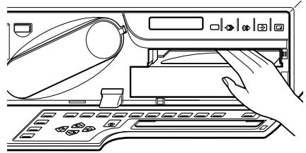 SONY UP-51MD - Check whether any paper is jammed inside the printer. If you find a jammed sheet, slowly pull it into the paper tray. - 1