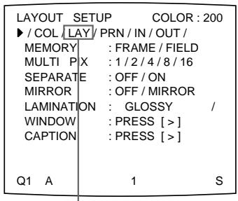 SONY UP-51MD - Selecting the Lamination Pattern - 2