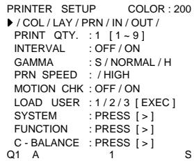 SONY UP-51MD - Organigramme de l'écran de menu - 3