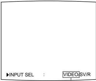SONY UP-51MD - Sélection du signal d'entrée via la touche INPUT SELECT - 5