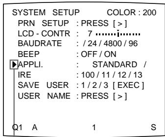 SONY UP-51MD - Select APPLI. by pressing the  or  button. - 1