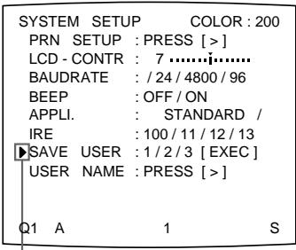 SONY UP-51MD - Speichern von Benutzerdefinitionen - 6