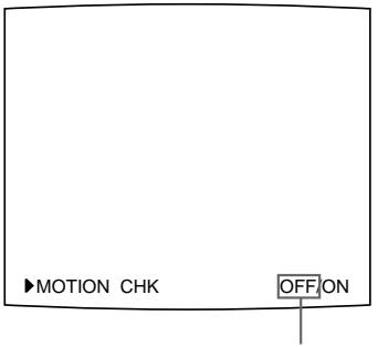 SONY UP-51MD - Drucken Sie die Taste MOTION CHECK. - 1