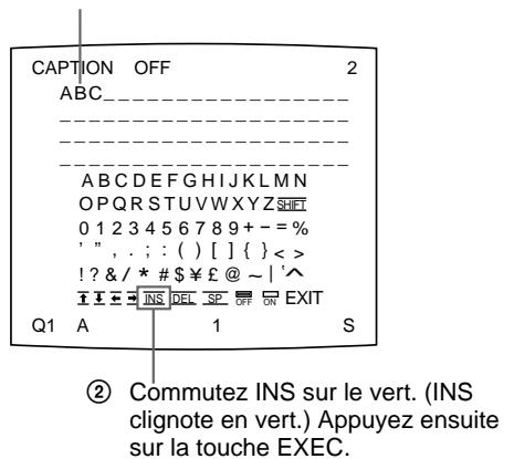 SONY UP-51MD - Pour ajouter des caractères parmi d'autres - 1