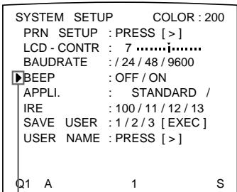 SONY UP-51MD - Sélection de l'activation des bips de confirmation et d'erreur - 2