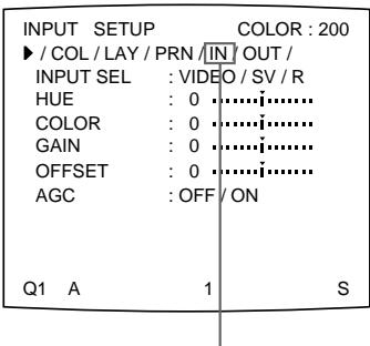 SONY UP-51MD - Drücken Sie die Taste INPUT SETUP am Bedienfeldinnen. - 1