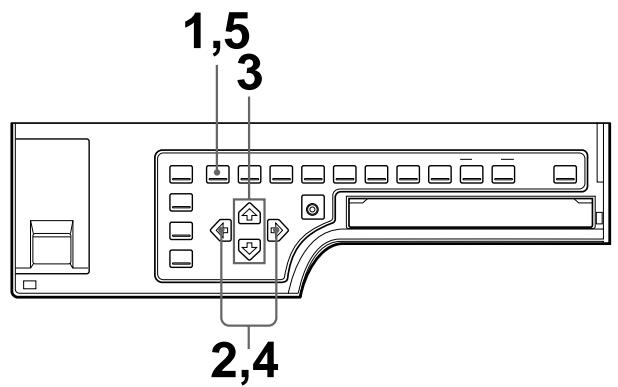 SONY UP-51MD - Définition du nombre de tirages dans le menu - 1