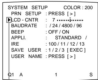 SONY UP-51MD - Sélectionnez lcd-cntr en appuyant sur la touche ou . - 1