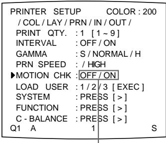 SONY UP-51MD - So wahlen Sie die Einstellung über das Menu aus - 6